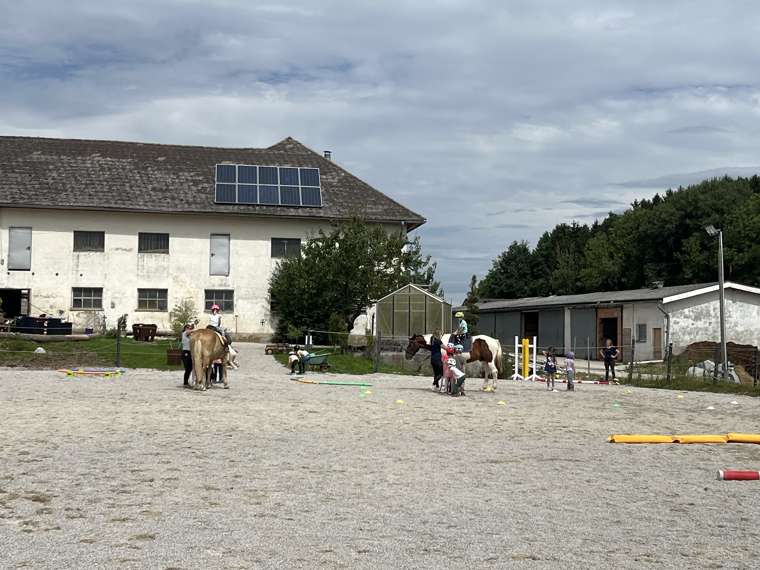Reitplatz und Hof